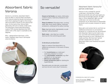 Absorberstoff Verona PU laminiert Weiß by Swafing